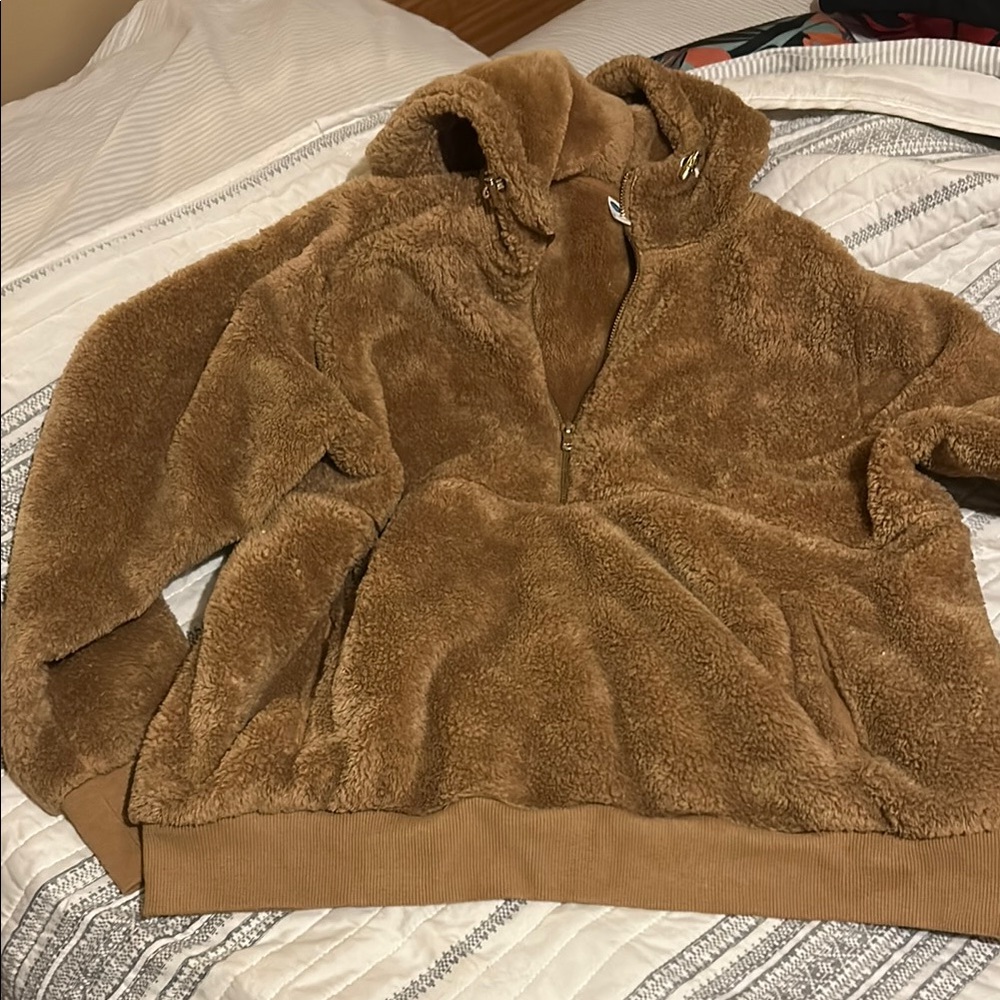 Cozy Brown Fleece Jacket